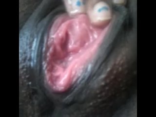Sexy Ebony Crèmes En Spuiten