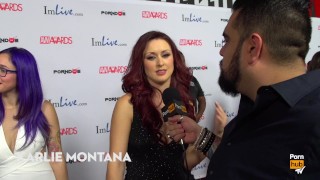 Nejpodivnější věc, u které jsi masturboval? 2015 AVN Červený koberec Rozhovory PornhubTV