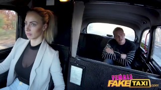 Female Fake Taxi: Парню-счастливчику перепал трах с чешкой Натали Шери