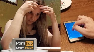 公共场所的远程振动器 - Letty Black