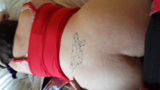 Estilo perrito rápidamente con pawg embarazada