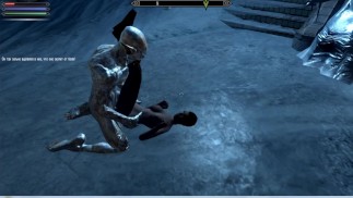 IJzeren standbeeld hard fuck meisje in Skyrim pornogame