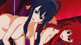 (ハイスクールD×D)リアス・グレモリーX姫島 朱乃3Dサンピーへんたい