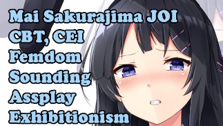 Mai Sakurajima ist angewidert von dir! Hentai JOI (Sounding, Arschspiel, Exhibitionismus, Femdom, Oral, CEI, CBT)