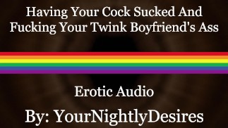 Thuiskomen naar een massage en je twink vol sperma neuken (ruw)