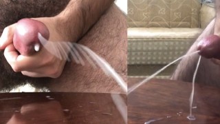 Compilation de grosse éjaculation au ralenti d'un homme poilu French horny guy paris