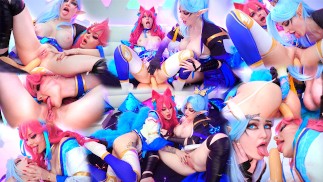 Ahri y Vayne muestran orgasmos definitivos