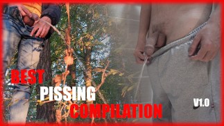 Compilazione di pissing in pubblico - Big Cock e palle, uncut