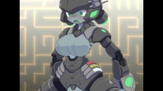 毛皮のようなアニメーションロボット騎乗位