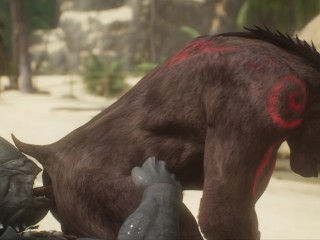 Minotaur Cums Beaucoup D’être Baisée Par Rhino (Gulhragg) | Furry La Vie Sauvage