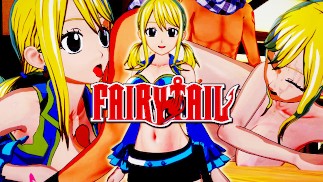 FAIRY TAIL NATSU Y LUCY HENTAI BOOBJOB Y CREAMPIE
