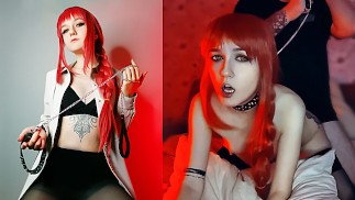 Kettingzaag man. Makima verliest de controle over haar huisdier. Cosplay - Sunako_Kirishiki