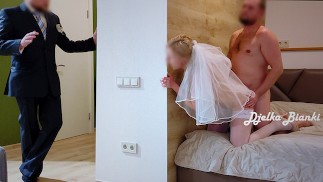 Wedding Fuck of a Depraved StepMom with Her Stepson - SexWife Djelka Bianki cheats on her Husband