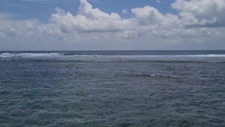 Blonde with natural beautiful breasts fucks in the Maldives