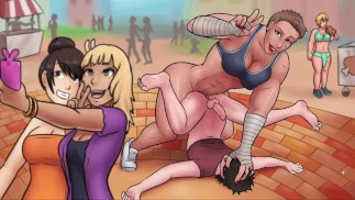 Futadom World FutaDomWorld Goddess dag downtown | Futa spel | gespierde val