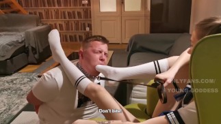 Foot Domination Teaser 10 - OnlyFans and Fansly: ygfoot - worship sniff lick trampling boot shoes