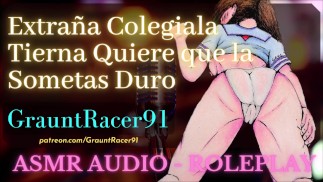 "Qu'est ce que c'est...?" Une écolière mignonne veut se faire pénétrer - Jeu de rôle audio ASMR