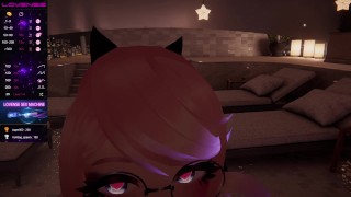 Vtuber 喉咙被 Lovense Machine 和阴户摧毁得如此用力，她哭了 7 年 28 月 22 日