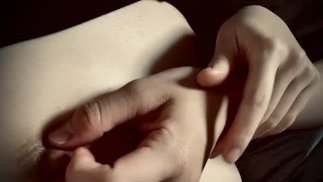 Whispering and foreplay between a Japanese lesbian couple