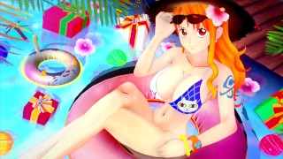 Luffy baise Nami plusieurs fois pour la faire oublier Sanji Jusqu’à Creampie - Compilation Hentai One Piece