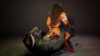 Trio peludo Anal 3D