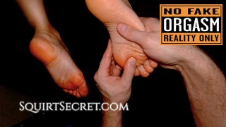 Petite Brunette Wants Feet Massage And Finally Gets Multiple Squirt Orgasm. Real Full Hot POV Massag
