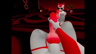 Furry streelt zijn ENORME lul in VR Chat! ERP