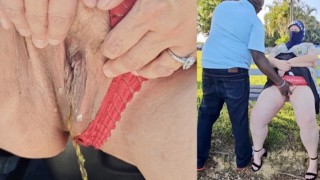 Guy benaderde me in het park en wilde met mijn poesje spelen - grote kont bbw ssbbw plassend poesje