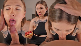 Ich möchte diesen Kuchen unbedingt essen, aber hier ist nicht viel Sahne. Kannst du mir helfen?