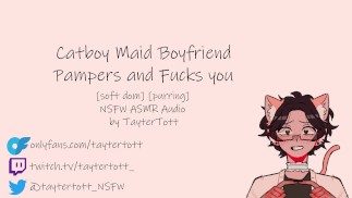 Catboy Maid BF consiente y te folla NSFW ASMR Audio suave dompurring #NNN día 1