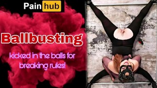 Ballbusting mein Sklave! Stampfen, Stampfen, Ball treten, CBT-Bondage, BDSM, Domina, echte hausgemac