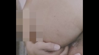Digitación de mi culo y dickpussy, doble penetración