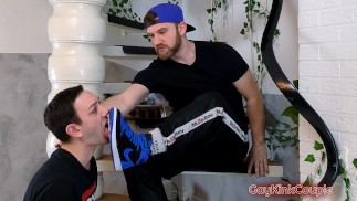 Licking a Crushed Whippet Cookie From Masters Sneaker Soles