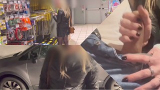 Nieznana blondynka pieprzy mnie na parkingu supermarketu