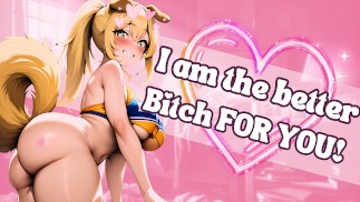 あなたの嫉妬深いチアリーダーの犬のガールフレンドがあなたを別の犬の女の子にテキストメッセージを送っているのを捕まえる[F4M][エロティックオーディオRP]