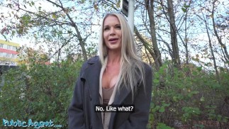 Public Agent - Blondine Britische MILF schlampig im Freien POV Public Blowjob Englischlehrer Hardcore Sex