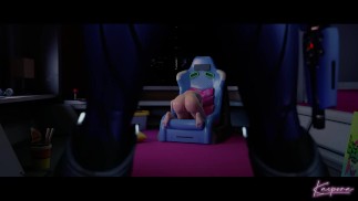 Dvaはポルノを見ている Widowmaker に捕まる