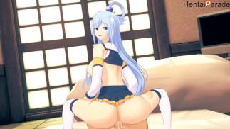 Hentai Aqua dostat Creampied Konosuba (Plné 6scény Video na Patreon)