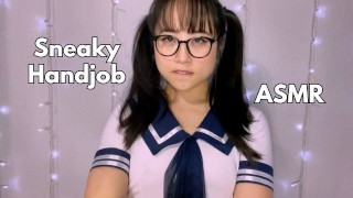 从一个Cute的亚洲女学生那里得到桌子底下的打手枪-ASMR