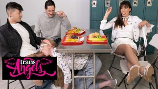 TRANSANGELS - Janelle Fennec é nova na escola, mas já famosa por ser uma enxada Hot