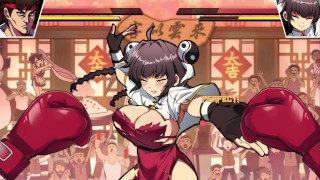 [#02 Hentai Game Waifu Fighter.Sex s ženskou bojovou umělkyní v čínských šatech.