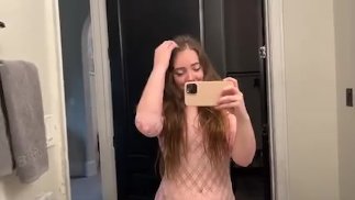 Slutty Dress Try on PAWG! Redheaded Slut tries tiny sheer amazon dresses!