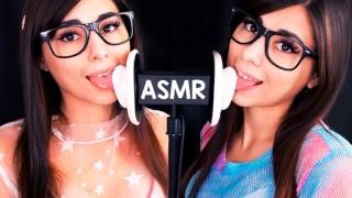LUNAREXX ASMR Leccata di orecchie a doppia fotocamera - Suoni caldi della bocca