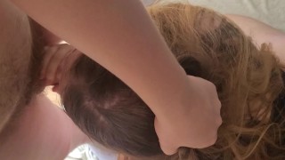 Teen comes begging for rough fuck and cum on ass
