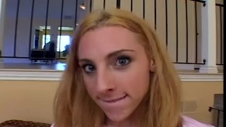 The blonde Frenchie looking for a big cock in her eager ass