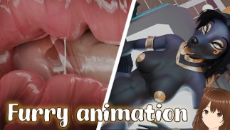 Cuming inside anubis woman (elle tombe enceinte) furry animation - Jazziuu