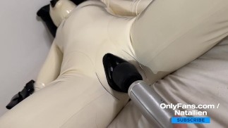 Latex doll - Orgasm and struggle - OF
