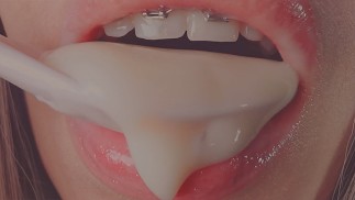 comer iogurte asmr