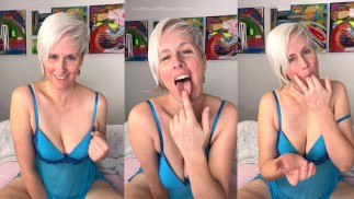 Deel je lekkere romige sperma met mij - Dorstige MILF CEI JOI