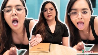 女将はテナントに無料の家賃を稼ぐ方法を教えます...-Sharinami JOI POVタガログ(Eng Sub)